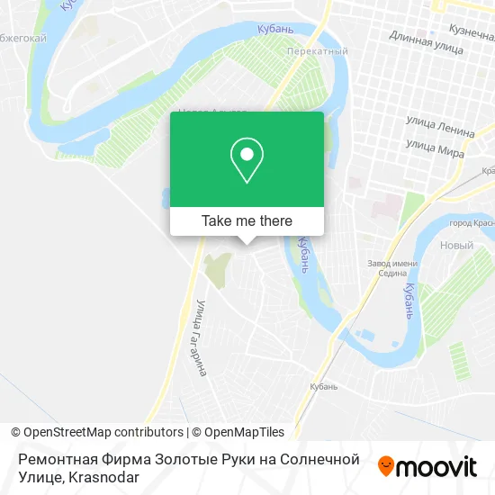 Ремонтная Фирма Золотые Руки на Солнечной Улице map