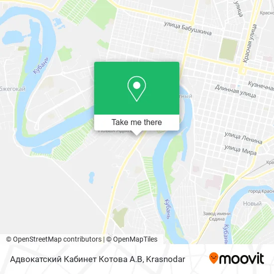 Адвокатский Кабинет Котова А.В map