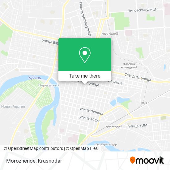 Morozhenoe map