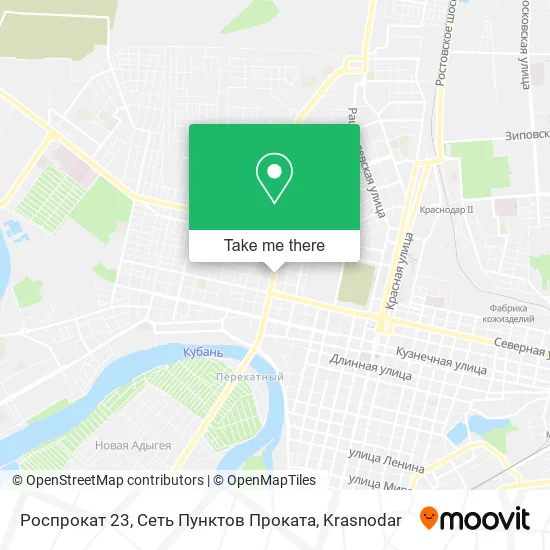 Роспрокат 23, Сеть Пунктов Проката map