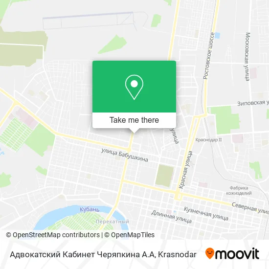 Адвокатский Кабинет Черяпкина А.А map