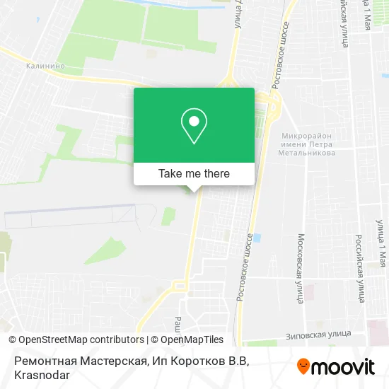 Ремонтная Мастерская, Ип Коротков В.В map