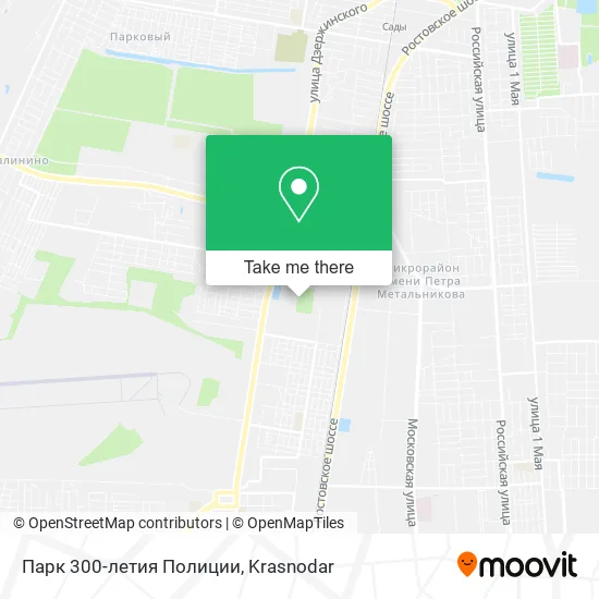 Парк 300-летия Полиции map