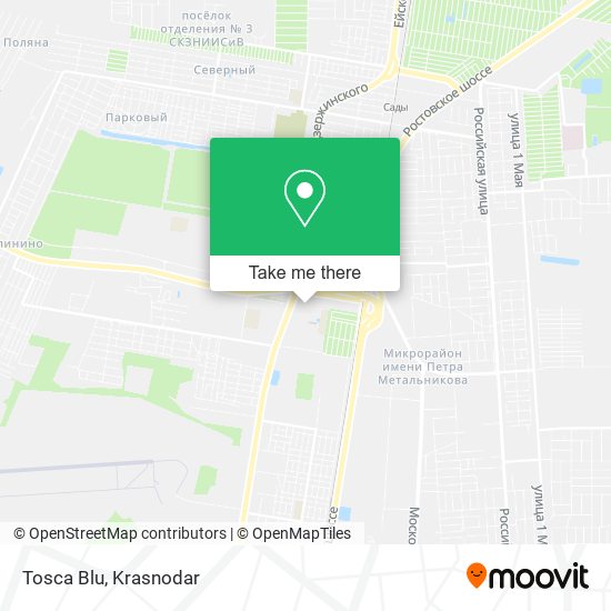 Tosca Blu map