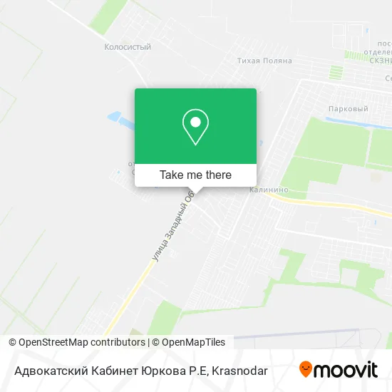 Адвокатский Кабинет Юркова Р.Е map