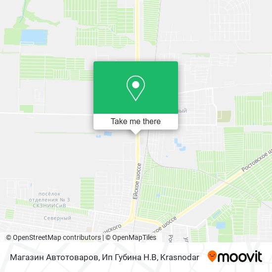 Магазин Автотоваров, Ип Губина Н.В map