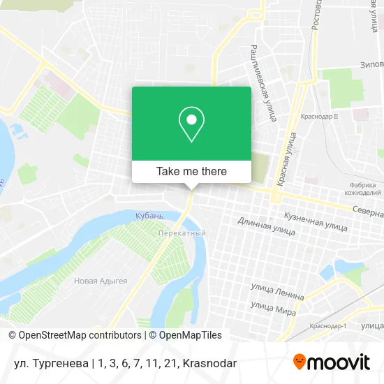 ул. Тургенева‎ | 1, 3, 6, 7, 11, 21 map