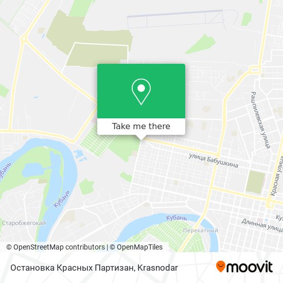 Остановка Красных Партизан map