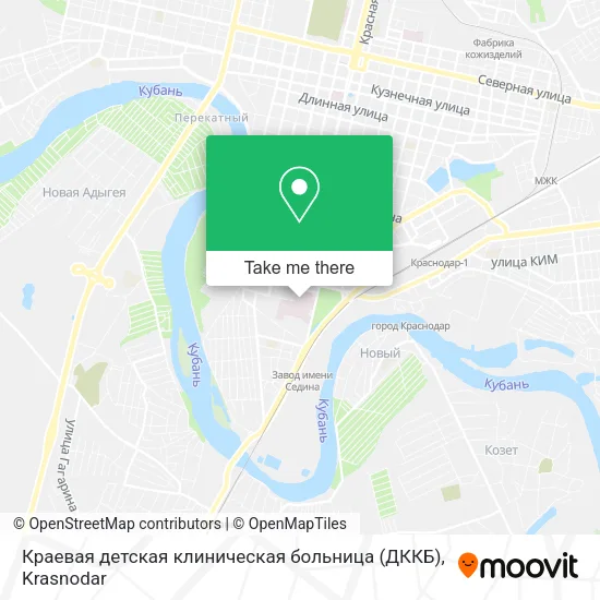 Краевая детская клиническая больница (ДККБ) map