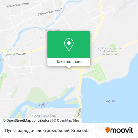 Пункт зарядки электромобилей map