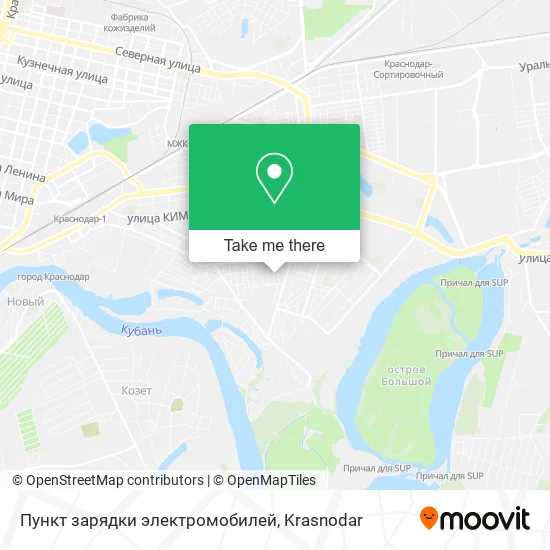 Пункт зарядки электромобилей map