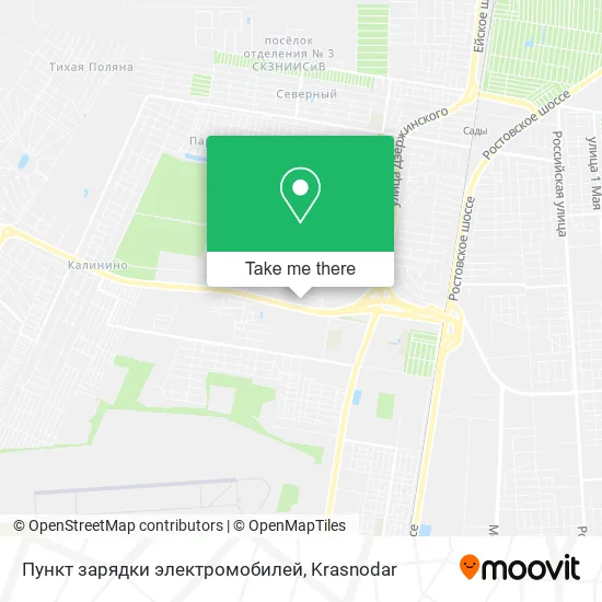 Пункт зарядки электромобилей map