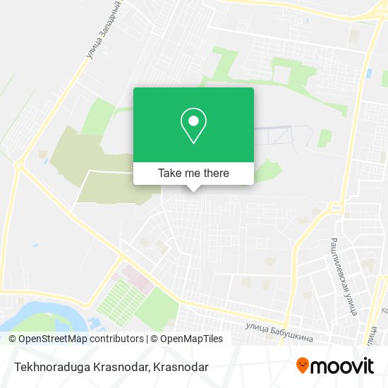 Tekhnoraduga Krasnodar map