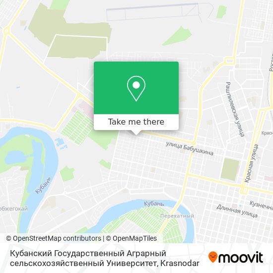 Кубанский Государственный Аграрный сельскохозяйственный Университет map