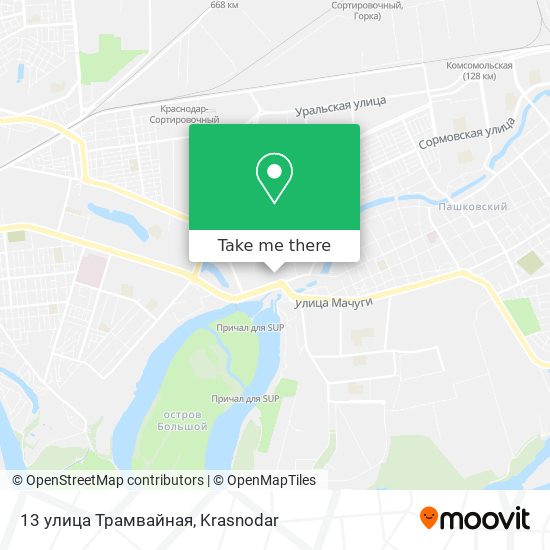 13 улица Трамвайная map