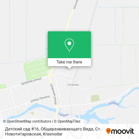Детский сад #16, Общеразвивающего Вида, Ст. Новотитаровская map