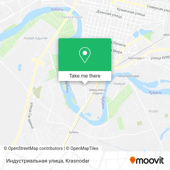 Индустриальная улица map