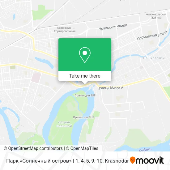 Парк «Солнечный остров» | 1, 4, 5, 9, 10 map