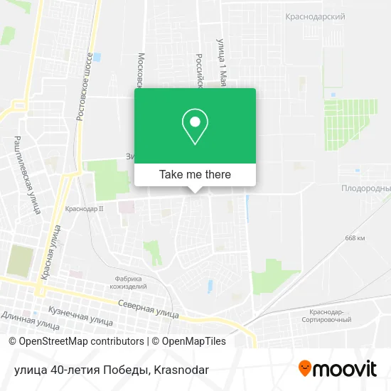 улица 40-летия Победы map