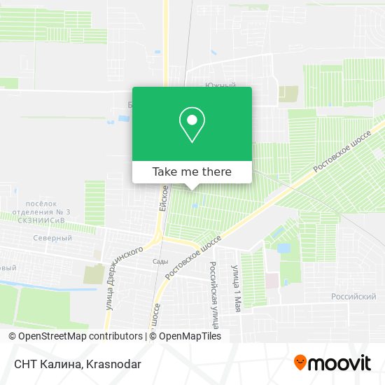 СНТ Калина map
