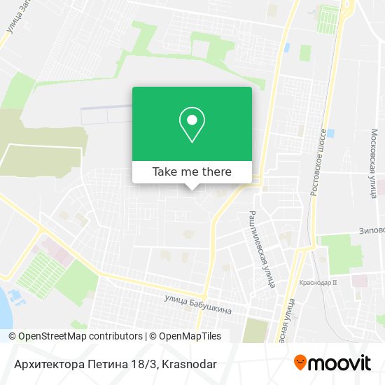 Архитектора Петина 18/3 map
