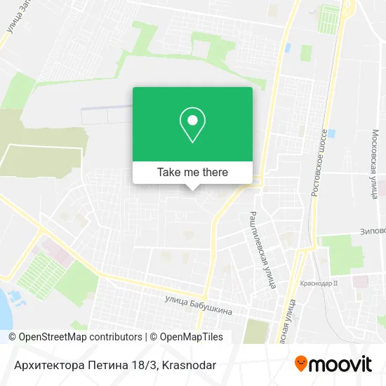 Архитектора Петина 18/3 map