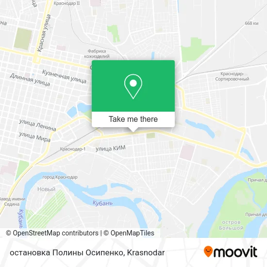 остановка Полины Осипенко map