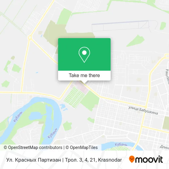 Ул. Красных Партизан | Трол. 3, 4, 21 map