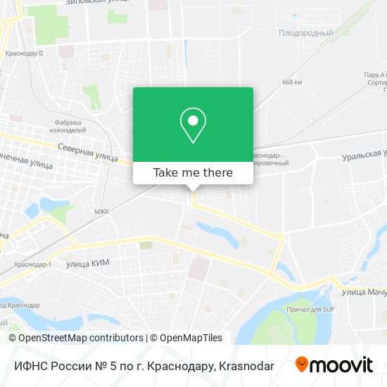 ИФНС России № 5 по г. Краснодару map