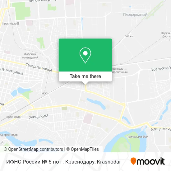 ИФНС России № 5 по г. Краснодару map