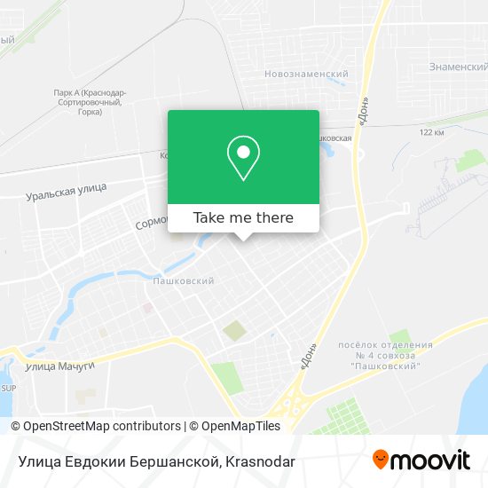 Улица Евдокии Бершанской map