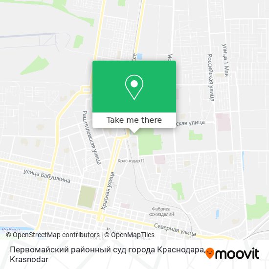 Первомайский районный суд города Краснодара map