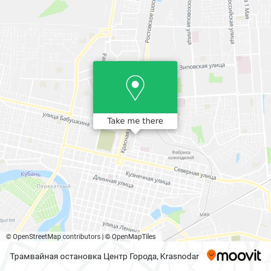 Трамвайная остановка Центр Города map