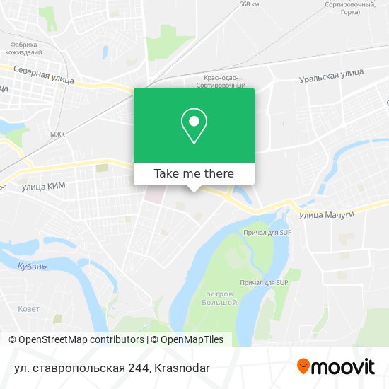 ул. ставропольская 244 map