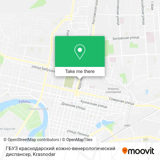 ГБУЗ краснодарский кожно-венерологический диспансер map