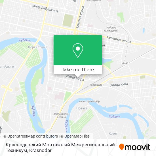 Краснодарский Монтажный Межрегиональный Техникум map