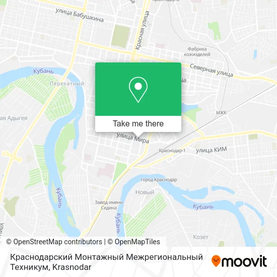 Краснодарский Монтажный Межрегиональный Техникум map