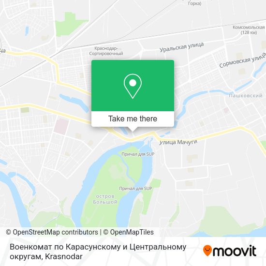 Военкомат по Карасунскому и Центральному округам map