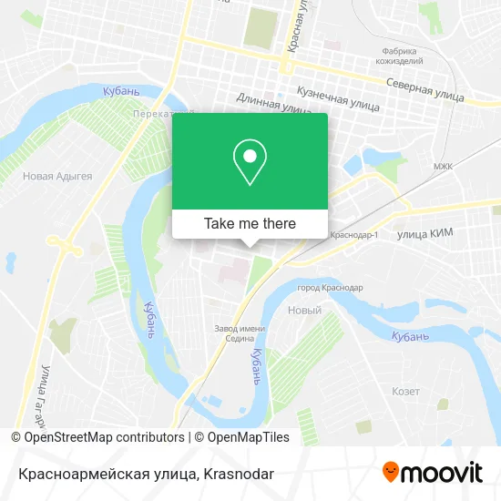 Красноармейская улица map