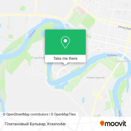 Платановый Бульвар map