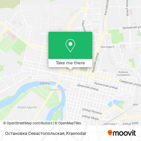 Остановка Севастопольская map