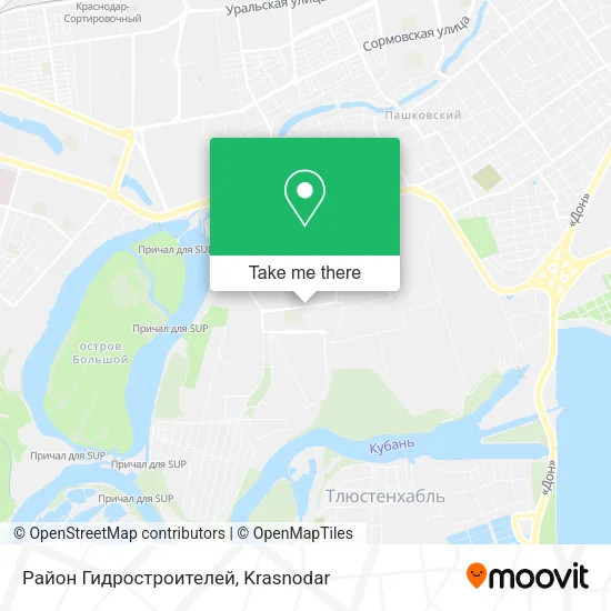Район Гидростроителей map