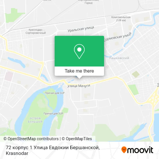 72 корпус 1 Улица Евдокии Бершанской map