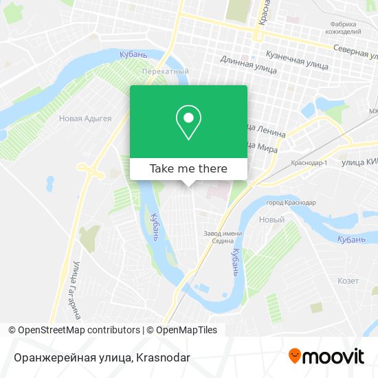 Оранжерейная улица map