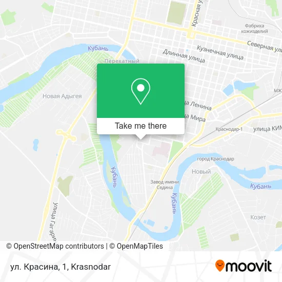 ул. Красина, 1 map