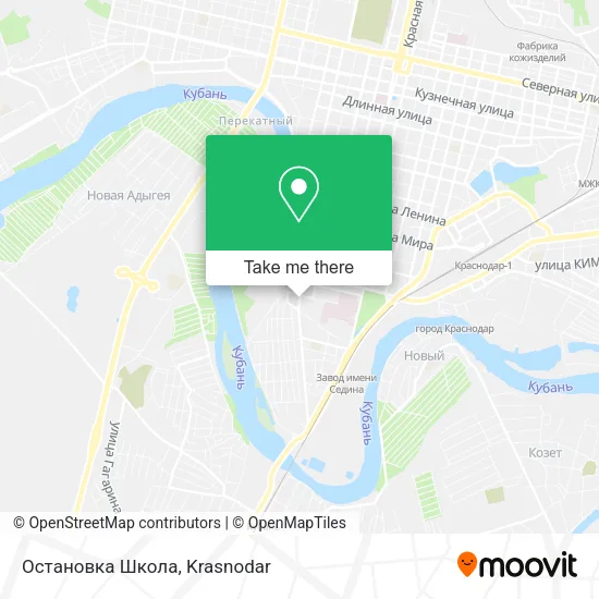Остановка Школа map
