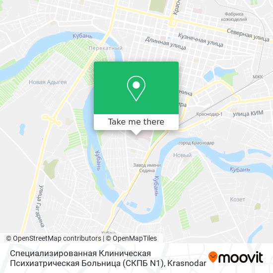 Специализированная Клиническая Психиатрическая Больница (СКПБ N1) map