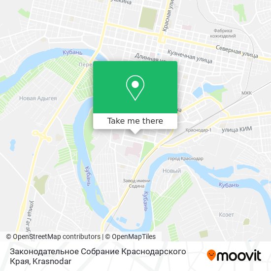 Законодательное Собрание Краснодарского Края map