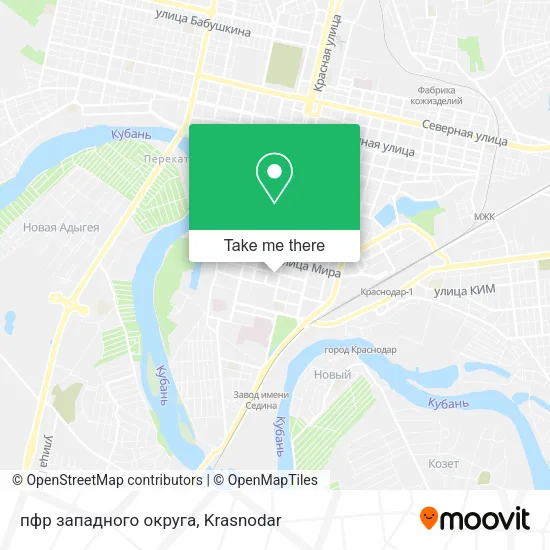 пфр западного округа map