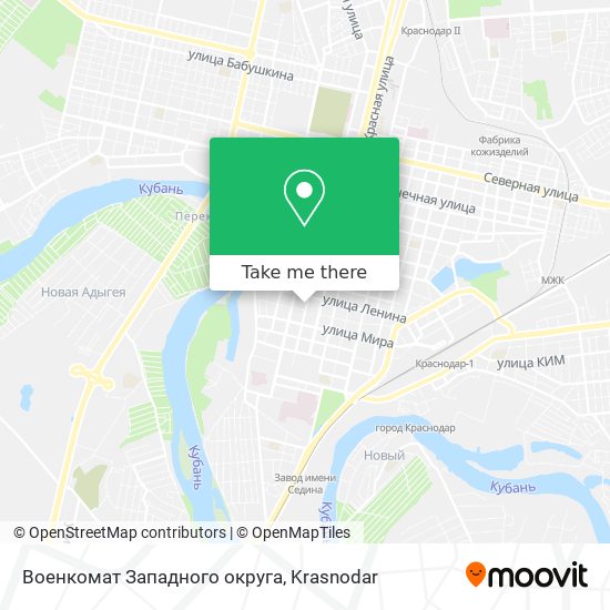 Военкомат Западного округа map